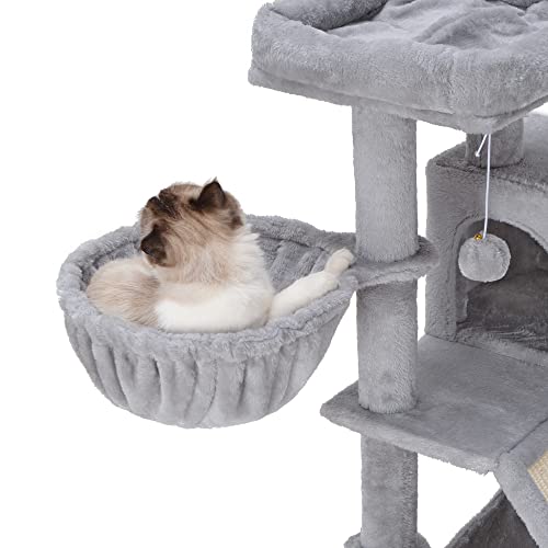 XL Cozy Cat Tower with Hammock and Scratching Posts