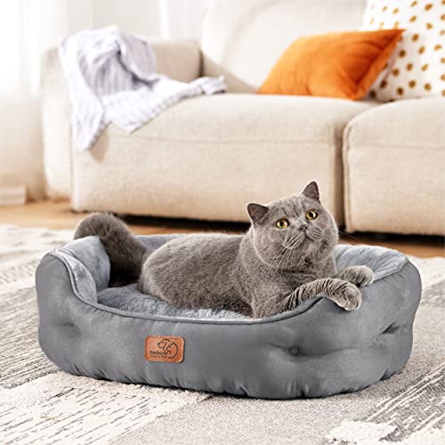 Cozy Round Cat Bed for Small Pets