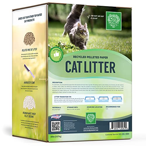 Small Pet Select Recycled Paper Cat Litter, 9.07 kg