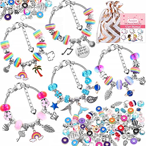 85-Piece DIY Charm Bracelet Making Kit