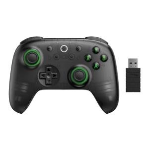 8BitDo Ultimate 2C Wireless Controller for Windows PC and Android, with 1000 Hz Polling Rate, Hall Effect Joysticks and Triggers, and Remappable L4/R4 Bumpers (Transparent Black)