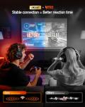 acer Wireless Gaming Headset, PS5 Headset with 2.4GHz for Ps5, Ps4, PC, Switch, Bluetooth 5.3 + 100Hrs Gaming Headphones with Noise Canceling Mic for Laptop, Mobile, Mac, 50mm Drivers (Red)