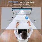 NEWORK 4K Webcam for PC with Stable Auto Focus, Smooth Video, 2 Noise-Cancelling Microphones, USB Plug & Play, Ideal for Online Teaching, Meetings, and Remote Communication