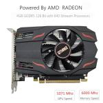 QTHREE Radeon RX 550 4GB Graphics Card,GDDR5 128-Bit,Video Card for PC Working with DP/HDMI/DVI-D Ports,ITX GPU,PCI Express 3.0 X8,DirectX 12