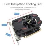 QTHREE Radeon RX 550 4GB Graphics Card,GDDR5 128-Bit,Video Card for PC Working with DP/HDMI/DVI-D Ports,ITX GPU,PCI Express 3.0 X8,DirectX 12