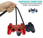 SCOVEE PS3 Controller Charger Cord, 2 Pack 10ft PS3 Charger Cable for Sony PlayStation 3 Controller DualShock 3 PS Slim PS Move Wireless Game Remote,Long Mini USB Cable Charging Data Wire