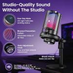 Webcam Streaming Kit with USB RGB Microphone & LED Light – 1080P 30FPS Streaming Camera Bundle for Twitch, YouTube, Podcasting, WFH – PC & Mac Compatible (Console Requires Computer & Capture Card)