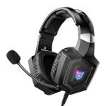 Gaming Headset with Microphone, Gaming Headphones Compatible for PS4 PS5 Xbox PC with RGB Lights, PlayStation Headset with Noise Reduction 7.1 Surround Sound Over-Ear and Wired 3.5mm Jack (Black)