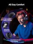 Gaming Headset with Microphone, Gaming Headphones Compatible for PS4 PS5 Xbox PC with RGB Lights, PlayStation Headset with Noise Reduction 7.1 Surround Sound Over-Ear and Wired 3.5mm Jack (Black)