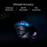ASUS ROG Spatha X Wireless Gaming Mouse – MMO/MOBA Design, 12 Programmable Buttons, Right-Handed, 168g, Dual-Mode (Wired/2.4GHz), 19K DPI, up to 67Hr Battery, Magnetic Charging Dock, PC/Mac Support