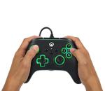 PowerA Advantage Wired Controller for Xbox Series X|S with Lumectra - Black, gamepad, wired video game controller, gaming controller, works with Xbox One and Windows 10/11, officially licensed