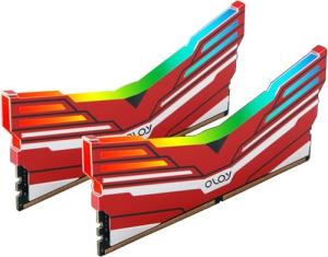OLOy DDR4 RAM 16GB (2x8GB) Red Warhawk Aura Sync RGB 2666 MHz CL19 1.2V 288-Pin Desktop UDIMM (MD4U0826191BC0DA)