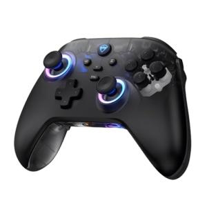 Machenike G3V2 Bluetooth Controller for Pc/Switch/Ios/Android, Hall Effect Joysticks, RGB Lighting Gaming Controller,2 Programmable Buttons,1000mah Battery With Charging Station, Black