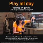 HTC Vive Focus Vision Wired Bundle — XR Headset with DisplayPort PC VR Streaming Kit