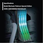 OLOy DDR4 RAM 16GB (2x8GB) Red Warhawk Aura Sync RGB 2666 MHz CL19 1.2V 288-Pin Desktop UDIMM (MD4U0826191BC0DA)