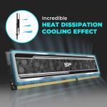 Silicon Power Value Gaming DDR4 RAM 32GB (2x16GB) 3200MHz (PC4 25600) 288-pin CL16 1.35V UDIMM Desktop Memory Module with Heatsink Grey SU032GXLZU320BDAJ7