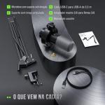 FIFINE K688 Podcast Microphone Kit, USB/XLR Dynamic Microphone with Boom Arm for PC/XLR Mixer, Gaming Mic with Mute Button, Headphone Jack for Vocal, Voice-Over, Streaming, Music Recording -K688CT