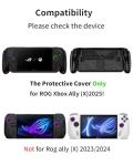 Qumusaa ROG XBOX ALLY X Carrying Case Set, PU Carrying Case & Silicone Protective Skin, Hard Travel Storage Bag Compatible with ASUS ROG Xbox Ally X/ROG Xbox Ally 2025 Gaming Handheld Console