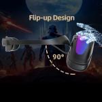 DPVR E4 VR Headset - PCVR Virtual Reality Headset for PC Games with Controller, Compatible with SteamVR