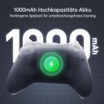 Machenike G3V2 Bluetooth Controller for Pc/Switch/Ios/Android, Hall Effect Joysticks, RGB Lighting Gaming Controller,2 Programmable Buttons,1000mah Battery With Charging Station, Black