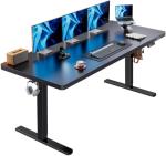 HUANUO 71 x 30 inch Electric Standing Desk, Powerful Brushless Motor Large Height Adjustable Table, 4 Memory Preset Sit Stand Up Desk, Home Office Computer Table with Thick T-Shaped Frame