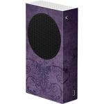 Skinit Decal Gaming Skin Compatible with Xbox Series S Console - Tate and Co. Purple Damask Butterfly Design