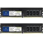 Timetec 16GB KIT(2x8GB) DDR4 3200MHz (or 2933MHz or 2666MHz) PC4-25600 Non-XMP CL22 1.2V Non-ECC Unbuffered 1Rx8 Single Rank 288 Pin UDIMM Desktop PC Computer Memory RAM Module Upgrade