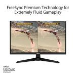 ASUS TUF Gaming 27 Inch Gaming Monitor - Full HD, 1080P, 165Hz (Supports 144Hz), 1ms, Extreme Low Motion Blur, FreeSync Premium, Shadow Boost, Eye Care, HDMI, DisplayPort, Tilt Adjustable - VG277Q1A