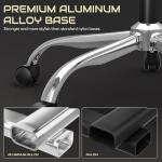 Dowinx Ergonomic Gaming Chair with Footrest, Heavy Duty 330lbs Office Chair, Massage Lumbar Support, Adjustable Height & Headrest Pillow, Comfortable for Back Pain Relief Streaming Long Gaming White