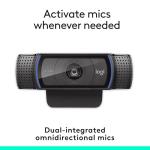 Logitech C920e HD 1080p Mic-Enabled Webcam, Certified for Zoom, Microsoft Teams Compatible, TAA Compliant