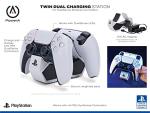 PowerA Twin Charging Station for Dualsense Wireless Controllers, Dualsense Controller Charging, Charge, Sony PlayStation, PS5, Officially Licensed - PlayStation 5