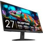 New! Sceptre 27-inch Gaming Monitor 100Hz 1ms DisplayPort HDMI x2 100% sRGB AMD FreeSync Build-in Speakers, Eye Care Frameless Machine Black 2025 (E275W-FW100T Series)
