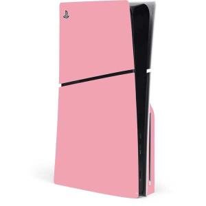 Skinit Decal Gaming Skin Compatible with PS5 Slim Disk Console - Light Pink Design