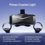 Pimax Crystal Light VR Headset for PC,2880x2880 per Eye,8K QLED Display with Local-Dimming,Inside-Out Tracking,PC VR Headset for Flight Sims,iRacing & Gaming (Full Payment Version)