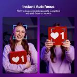 NexiGo N680E Pro 4K Webcam with Ring Light, PDAF Autofocus, 1080p 60FPS, Dual Noise-Canceling Mics, Privacy Shutter, USB Plug-and-Play for Zoom, Teams, Twitch, Google Meet