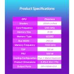 MOUGOL AMD Radeon RX 580 Graphics Card, 8GB GDDR5 256 Bit Video Card for PC Gaming, HDMI/DP/DVI PCI Express x 16 3.0 Dual Fans Computer Gaming GPU