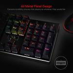 Redragon K556 RGB LED Backlit Wired Mechanical Gaming Keyboard, 104 Keys Hot-Swap Mechanical Keyboard w/Aluminum Base, Upgraded Socket and Noise Absorbing Foams, Quiet Linear Red Switch
