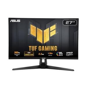 ASUS TUF Gaming 27” 1440P Monitor (VG27AQM5A) - QHD (2560x1440), 300Hz, Fast IPS, Extreme Low Motion Blur Sync, 0.3ms, Speaker, 95% DCI-P3, Shadow Boost, DisplayWidget Center, 3 yr Warranty
