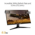 ASUS TUF Gaming 27” 1440P Monitor (VG27AQM5A) - QHD (2560x1440), 300Hz, Fast IPS, Extreme Low Motion Blur Sync, 0.3ms, Speaker, 95% DCI-P3, Shadow Boost, DisplayWidget Center, 3 yr Warranty