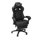 RESPAWN 110 Pro Ergonomic Gaming Chair with Footrest for Adults - Comfortable Office Gaming Recliner with Lumbar Support and Headrest, Racing Style Video Game Chairs for Computer Gamer - Black