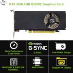 51RISC GeForce RTX 3050 LP Graphics Card, Low Profile 6GB GDDR6 Small Form Factor Video Card for Gaming 8K Display Desktop/Mini PC SFF Video Card (RTX 3050 6GB- Low Profile)