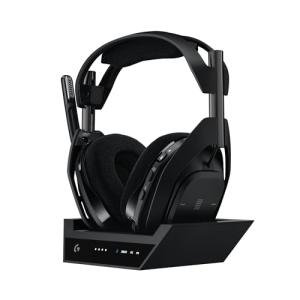 Logitech G Astro A50 X Multi-Platform Wireless Gaming Headset + Base Station for PS5/Xbox/PC: PLAYSYNC Video & Audio Switcher, HDMI 2.1 4K 120Hz VRR, <24bit/48kHz, 24hr Battery, 2.4GHz & BT - Black