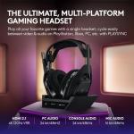 Logitech G Astro A50 X Multi-Platform Wireless Gaming Headset + Base Station for PS5/Xbox/PC: PLAYSYNC Video & Audio Switcher, HDMI 2.1 4K 120Hz VRR, <24bit/48kHz, 24hr Battery, 2.4GHz & BT - Black