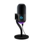Logitech G Yeti GX Dynamic RGB Gaming Microphone, Podcast Microphone with LIGHTSYNC, Blue VO!CE, G HUB Control, USB Plug and Play - Black