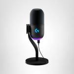 Logitech G Yeti GX Dynamic RGB Gaming Microphone, Podcast Microphone with LIGHTSYNC, Blue VO!CE, G HUB Control, USB Plug and Play - Black