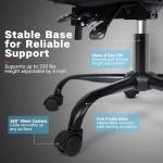 Ray Bear Gaming Chair, Ergonomic Computer Chair with Footrest and Lumbar Support, Height Adjustable Office Chair with 360° Swivel Seat and Headrest (Red & Black)