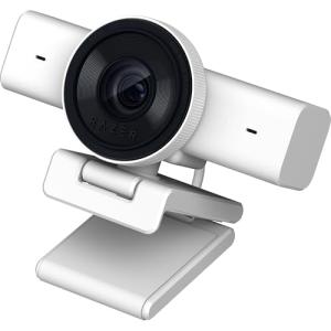 Razer Kiyo V2 X Streaming Webcam: 1440p 60 FPS - Auto Focus - Built-in Microphone - Wide Angle Lense - Integrated Privacy Shutter - Works with OBS, Xsplit, Streamlabs, Discord, Zoom, Teams - White