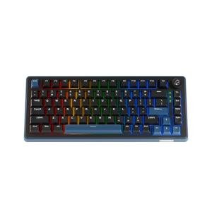 Ducky OK-M - 75% Wireless Mechanical Gaming Keyboard : Gasket-Mount Design, Hot-Swappable Switches, Five-Layer Acoustic Dampening, RGB, USB-C, 2.4Ghz, Bluetooth, Wine Red Switch