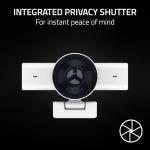 Razer Kiyo V2 X Streaming Webcam: 1440p 60 FPS - Auto Focus - Built-in Microphone - Wide Angle Lense - Integrated Privacy Shutter - Works with OBS, Xsplit, Streamlabs, Discord, Zoom, Teams - White