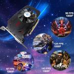 ZER-LON Radeon RX 550 4GB Graphics Card, GDDR5 128 Bit PCIE 3.0 Computer Gaming Gpu, 1183MHz Video Card with HDMI/DP/DVI Ports Support 4K